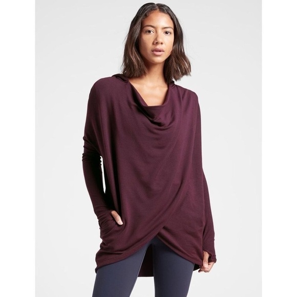 Athleta Tops - ATHLETA Purana Wrap Sweatshirt